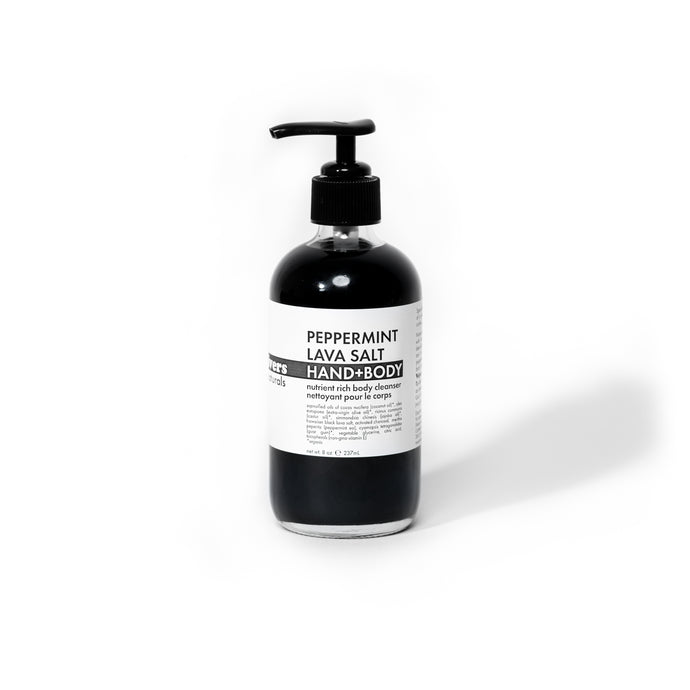 Peppermint Lava Salt Hand + Body Soap
